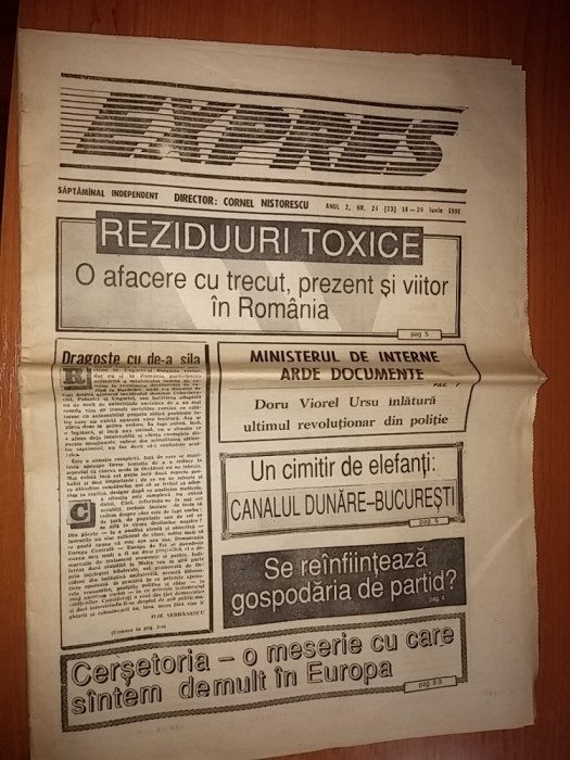 ziarul expres 18 -24 iunie 1991