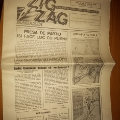 ziarul zig-zag anul 1, nr. 6 aprilie 1990