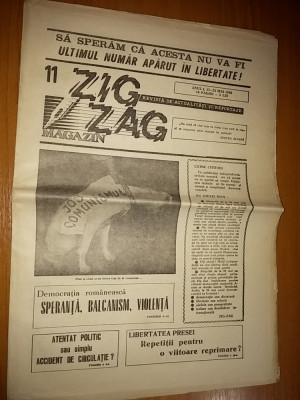ziarul zig-zag 17-23 mai 1990 foto