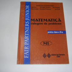 MATEMATICA CULEGERE DE PROBLEME PENTRU CLASA A XI-A,CONSTANTIN UDRISTE,RF7/3