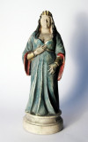 Statueta sculptura in alabastru pictata manual Preoteasa by Nigri, Religie, Europa