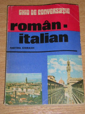 RWX 27 - GHID DE CONVERSATIE ROMAN - ITALIAN - EDITAT IN 1985 foto