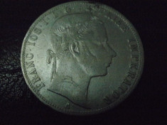 1 FLORIN 1859 LIT6. A AUSTRIA FRUMOASA - ARGINT foto