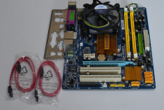 KIT LGA 775 Gigabyte Ga-G31M-ES2C (SATA/IDE/DDR2/Vga) + Core 2 Duo E8500 3.16GHZ FSB 1333MHZ + Cooler Intel (insertie cupru) foto