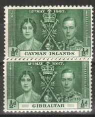 Anglia / Colonii, 1937 - Incoronarea George al VI-lea, nestampilate, MNH