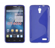 Husa Silicon S-Line Alcatel One Touch Idol 6030 (San Remo) Blue foto