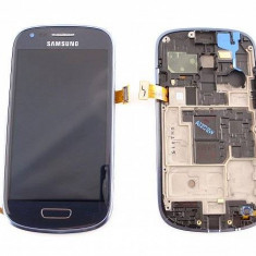 LCD+Touchscreen cu Rama Samsung i8190 Galaxy S III mini Blue original