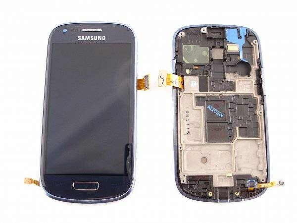 LCD+Touchscreen cu Rama Samsung i8190 Galaxy S III mini Blue original