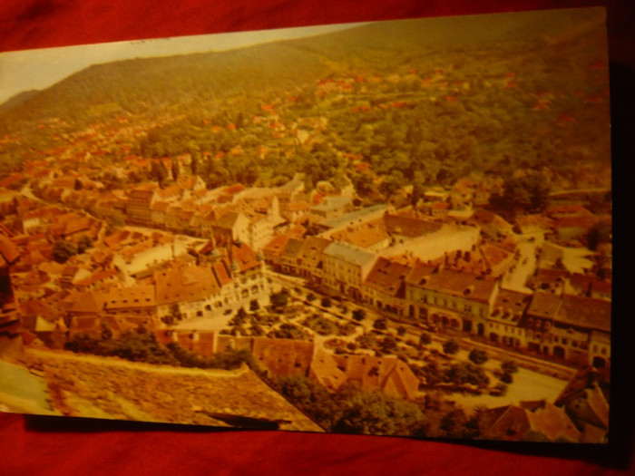 Ilustrata Sighisoara - Vedere Panoramica , circulat 1962