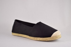 Espadrile barbatesti negre Full Black Vintage foto