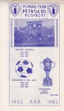 Program aniversar 50 de ani - Petrolul Ploiesti 1952 - 1982