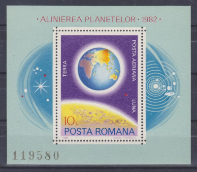 1981- ALINIEREA PLANETELOR - COLITA DANTELATA - MNH - COLITA 1 foto