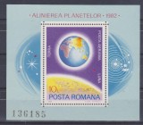 1981 - ALINIEREA PLANETELOR - COLITA DANTELATA - MNH - LP1034, Astronomie, Nestampilat