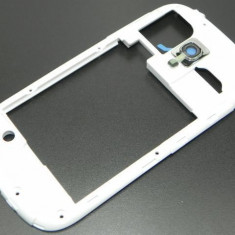 Carcasa mijloc Samsung I8190 Galaxy S III mini white originala