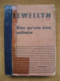 Richard Lewellyn - Rien qu&#039;une ame solitaire (in limba franceza), Alta editura