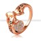 INEL &ldquo;LOVE YOU&rdquo; CU ELEMENTE SWAROVSKI, PLACAT CU AUR 18K &ndash; model 1055