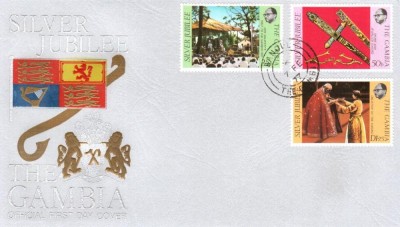 GAMBIA, 1977, FDC - Aniversarea a 25 de ani de domnie foto