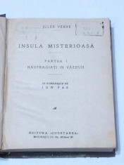 JULES VERNE - INSULA MISTERIOASA Vol.1.2.3., Ed.Cugetarea foto