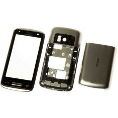 Carcasa rama fata cu geam touchscreen digitizer touch screen mijloc corp spate capac baterie capac acumulator Nokia C6-01 Originala Original foto