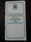 CONSTITUTION DE LA ROUMANIE 1991 - 1993, 79 p.