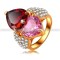 INEL CU ELEMENTE SWAROVSKI + 2 CRISTALE ZIRCONIU, PLACAT CU AUR 18K ? model 303