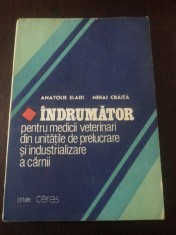 INDRUMATOR PENTRU MEDICII VETERINARI DIN UNITATILE DE PRELUCRARE ..A CARNII 1988
