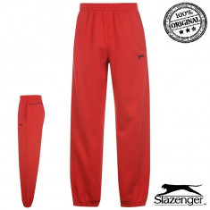 Pantaloni Trening Slazenger Closed Hem Track Pants , Originali , Noi , Culoare Rosii - Import Anglia - Marimi S , M , L - 65% PY , 35% Bumbac foto