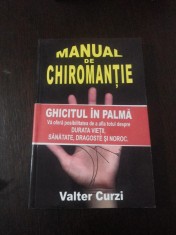 MANUAL DE CHIROMANTIE - Valter Curzi - 2002, 166 p.