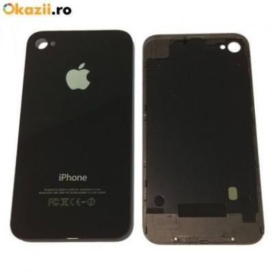 Capac spate iPhone 4 black original foto