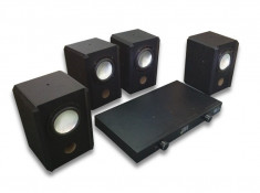 Statie amplificare audio, 4 iesiri x 10W + boxe 4x 15W, 8 Ohm foto