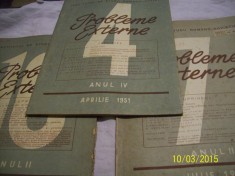revista &amp;quot;probleme externe&amp;quot;-1949-2 buc=1951-1buc foto