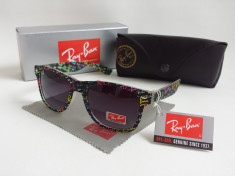 Ochelari de Soare UV 400 RAY BAN Wayfarer RB2140 Toc + Laveta + Cutie Cadou OSR- 83 foto