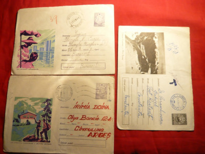 3 Intreguri Postale - TURISM -1963- 1968 foto