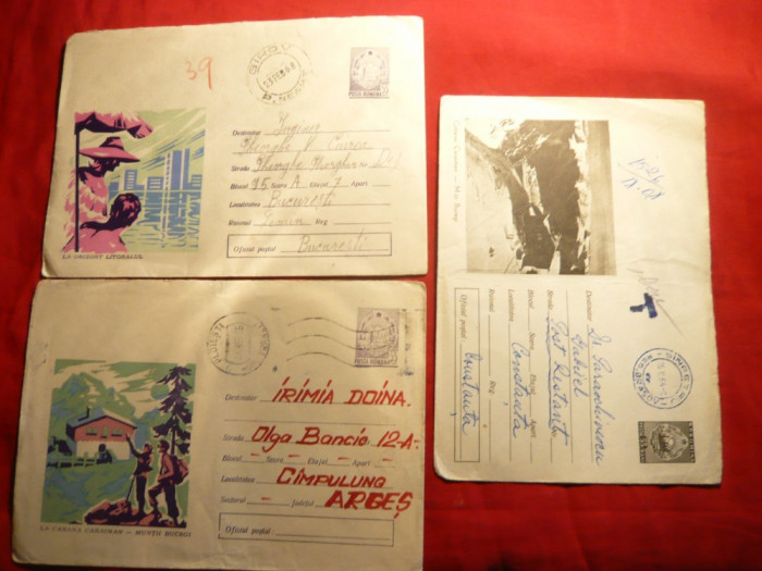 3 Intreguri Postale - TURISM -1963- 1968