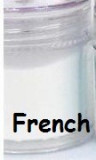 Pudra, praf acrilic alb french acryl pentru constructie unghii 10g