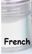 Pudra, praf acrilic alb french acryl pentru constructie unghii 10g foto