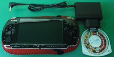 Consola Sony Playstation Portable (PSP) ultimul model 3004 (cu Wireless si Microfon), original, modat, Bonus card ProDuo cu jocuri pe el, poze reale foto