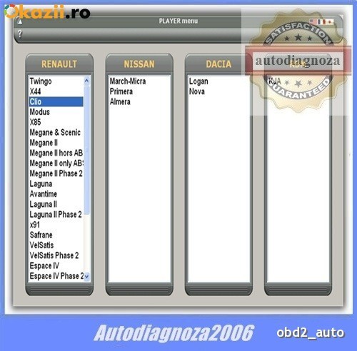 Interfata diagnoza auto Renault Dacia - tester DDT2000 FULL SUPORT Activare foto mare Interfata diagnoza auto Renault Dacia - tester DDT2000 FULL SUPORT Activare foto mare