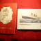 Mapa a pasagerului pe Nava Cunard Line RMS Queen Mary -Clasa I + Carte Postala cu nava + 3 coli de scrisoare cu Antet - 1960