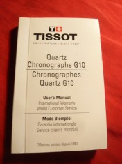 Manual de utilizare Ceasuri Quartz Cronograf G 10 , dimensiuni 3,6x2,4 cm ,166 pag foto
