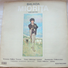 DISC LP VINIL / VINYL: BALADA MIORITA (VARIANTE) [ST-EPE 01540 / 1979]