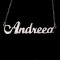 Colier argint personalizat - ANDREEA