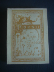 MIHAIL EMINESCU - POESII reproducere 1884 foto