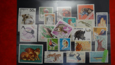 Timbre Romania-Lot Fauna-Animale domestice si salbatice-Reptile - Pasari - F304 foto