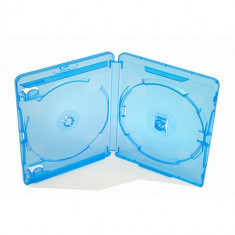 Carcasa Dubla 2 Blu Ray Disc 11mm albastra AMARAY foto