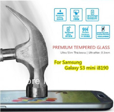 FOLIE STICLA SAMSUNG GALAXY S3 MINI I8200 I8190 SECURIZATA TEMPERED GLASS foto