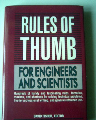 RULES OF THUMB , for Engineers and Scientists - David Fisher (5+1)5 foto