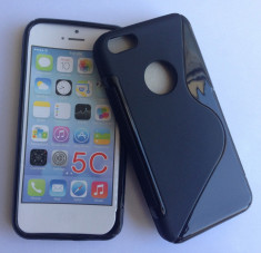 Husa iPhone 5C TPU S-LINE Black foto