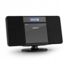 oneConcept V-13 BT, sistem stereo cu CD MP3 USB Bluetooth radio ?i ceas cu alarma, montare pe perete foto