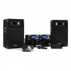 Ibiza dj500 MKII DJ Set dual Cd Player Amp 3 canal cutii mix foto